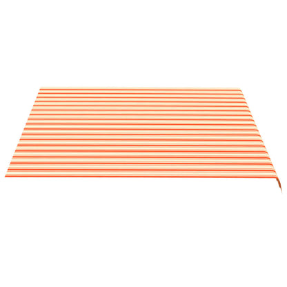 Tessuto di Ricambio per Tenda da Sole Giallo e Arancio 4x3,5 m