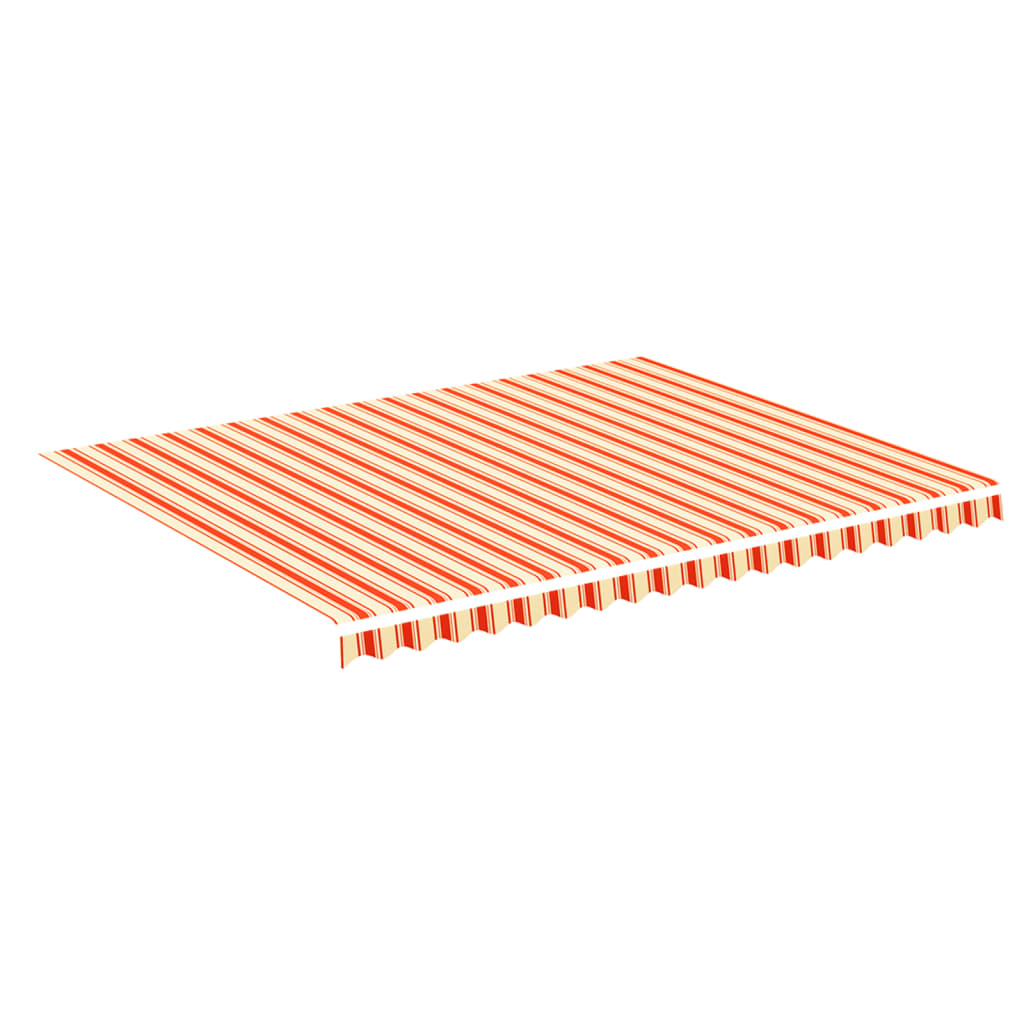 Tessuto di Ricambio per Tenda da Sole Giallo e Arancio 4,5x3,5m