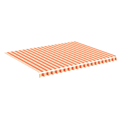 Tessuto di Ricambio per Tenda da Sole Giallo e Arancio 4,5x3,5m
