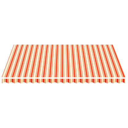 Tessuto di Ricambio per Tenda da Sole Giallo e Arancio 4,5x3,5m