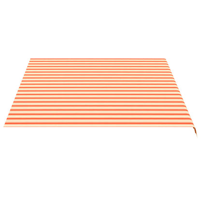 Tessuto di Ricambio per Tenda da Sole Giallo e Arancio 4,5x3,5m