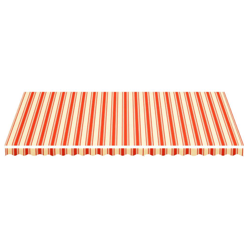 Tessuto di Ricambio per Tenda da Sole Giallo e Arancio 6x3,5 m