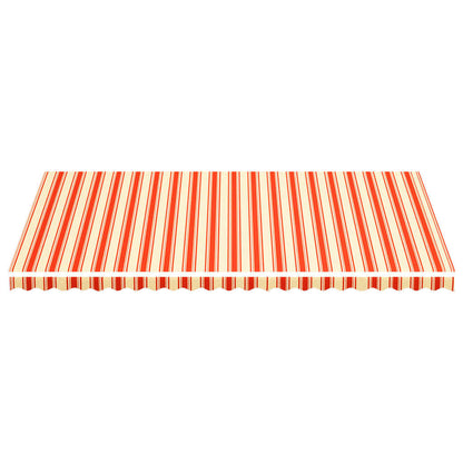 Tessuto di Ricambio per Tenda da Sole Giallo e Arancio 6x3,5 m