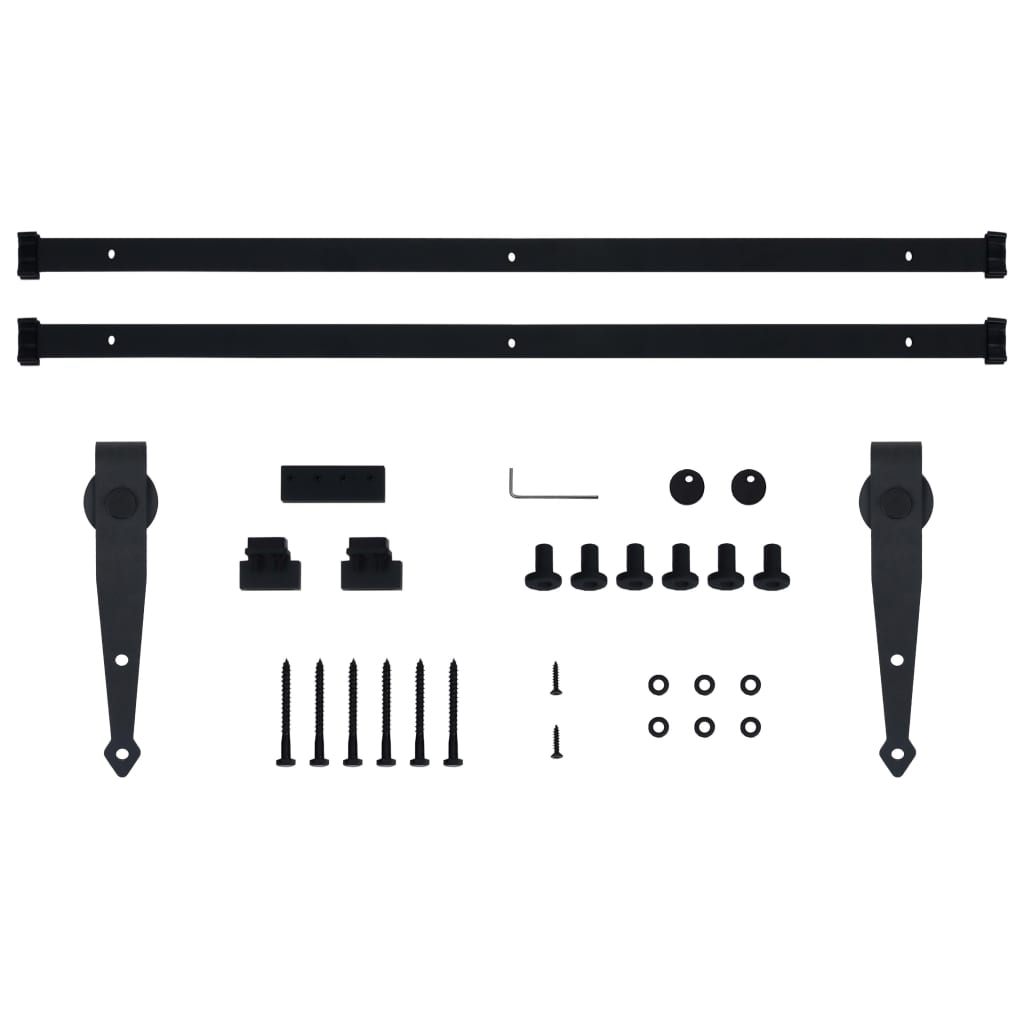 Kit Mini Anta Scorrevole Armadio in Acciaio al Carbonio 183 cm