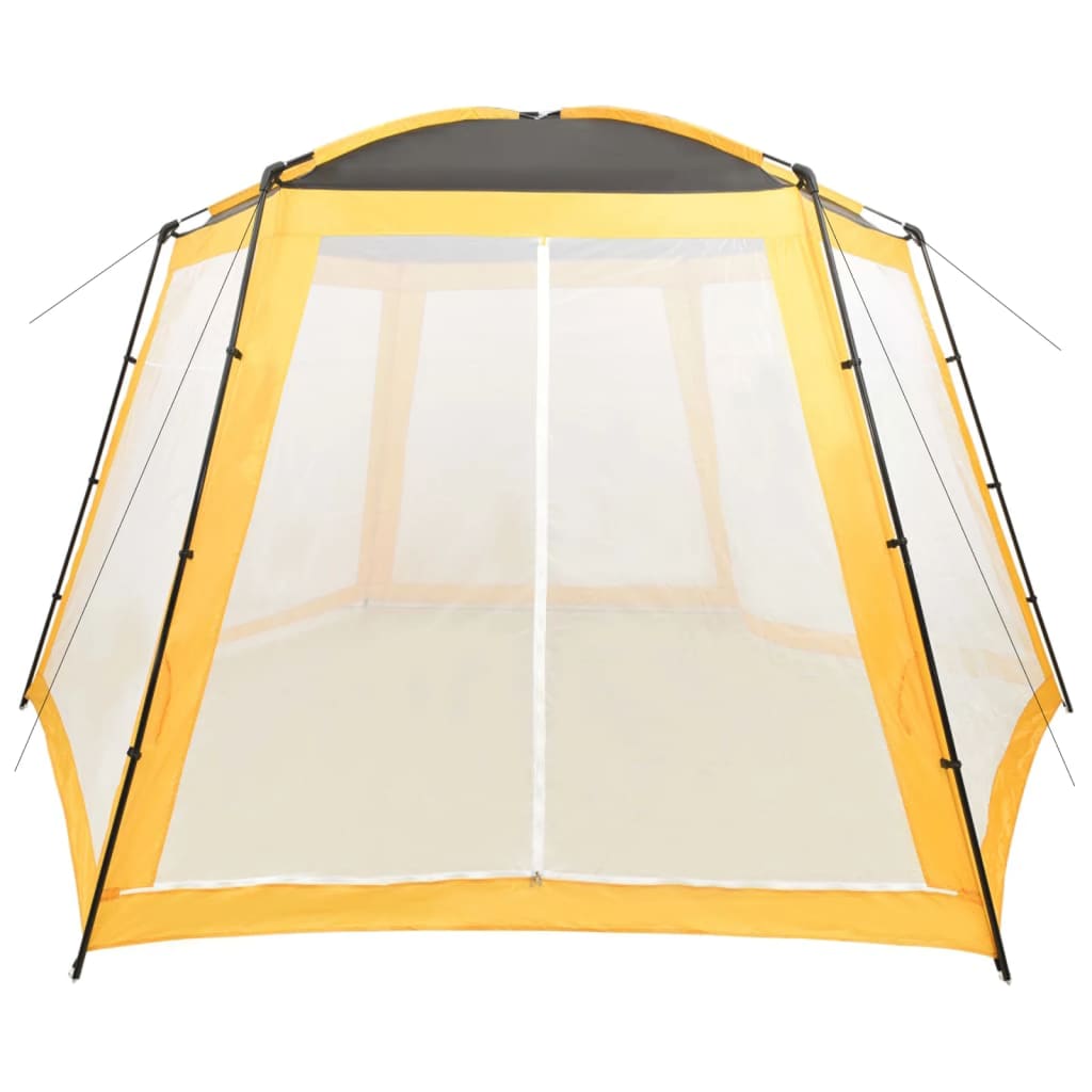 Tenda per Piscina in Tessuto 500x433x250 cm Gialla