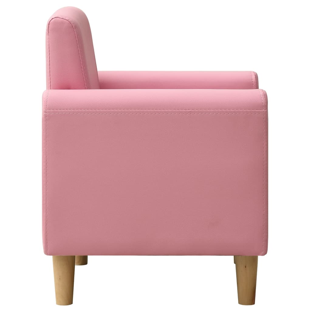Divano per Bambini Rosa in Similpelle