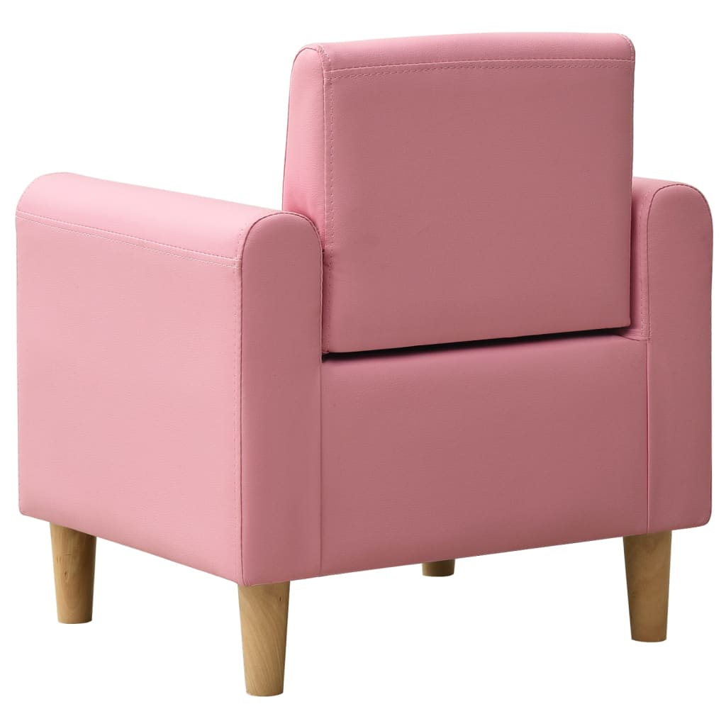 Divano per Bambini Rosa in Similpelle