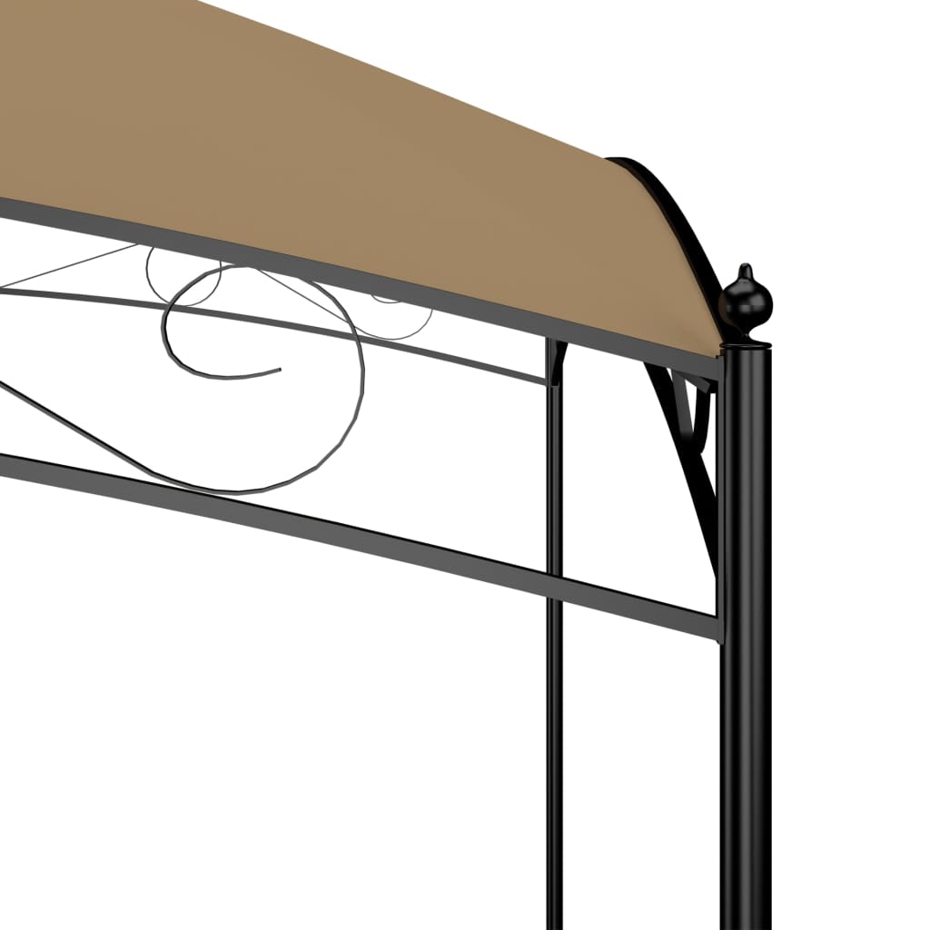 Gazebo 3x3x2,65 m Grigio Talpa 180 g/mÂ²