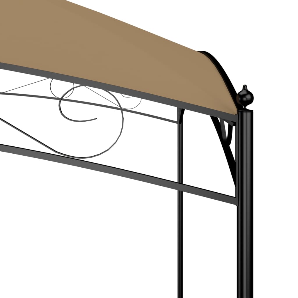 Gazebo 3x4x2,65 m Grigio Talpa 180 g/mÂ²
