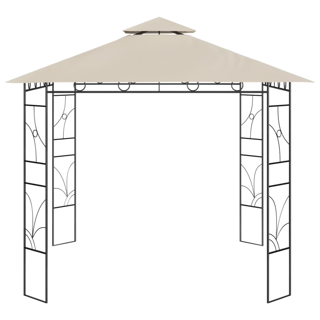 Gazebo 3x3x2,7 m Crema 160 g/mÃ‚Â²