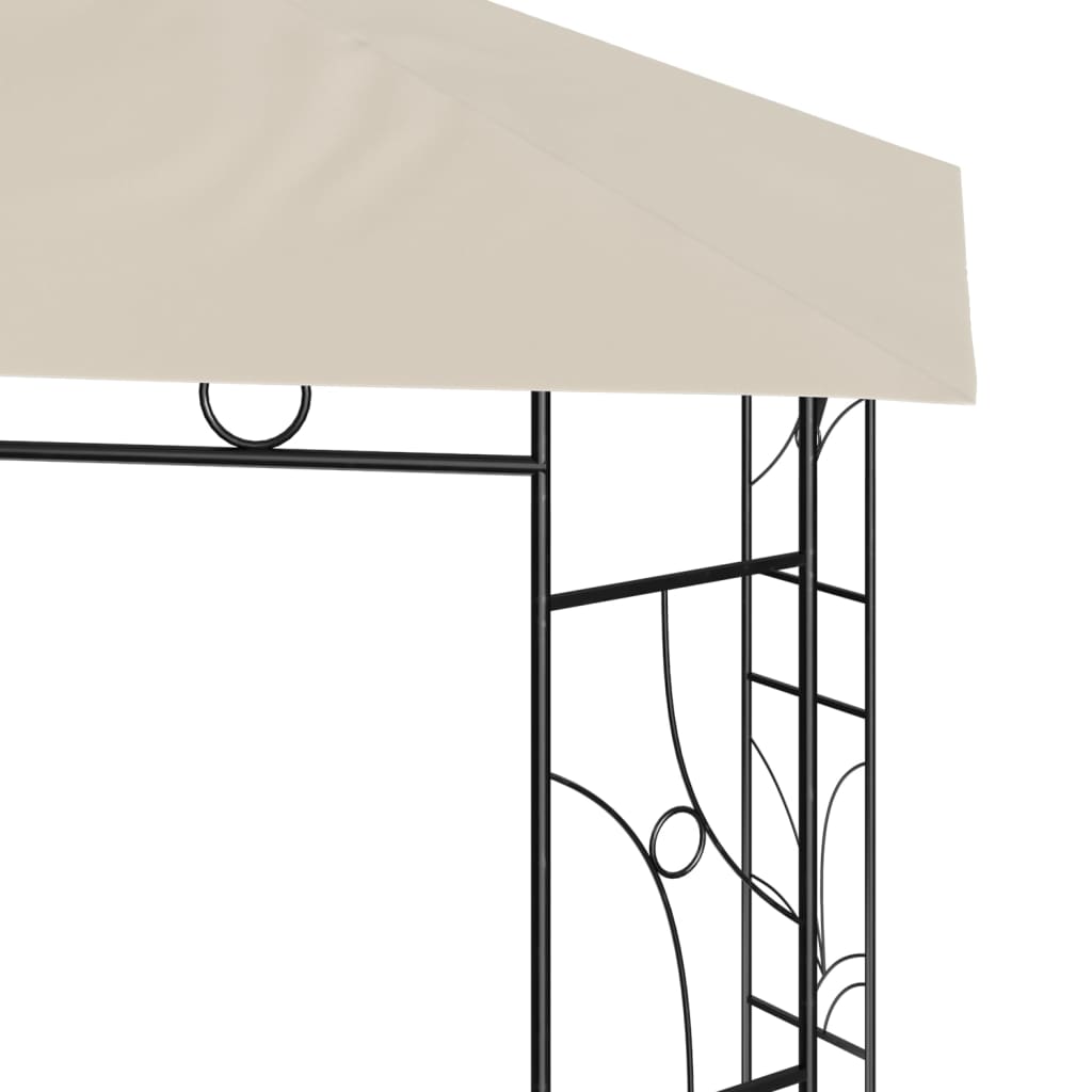 Gazebo 3x3x2,7 m Crema 160 g/mÃ‚Â²