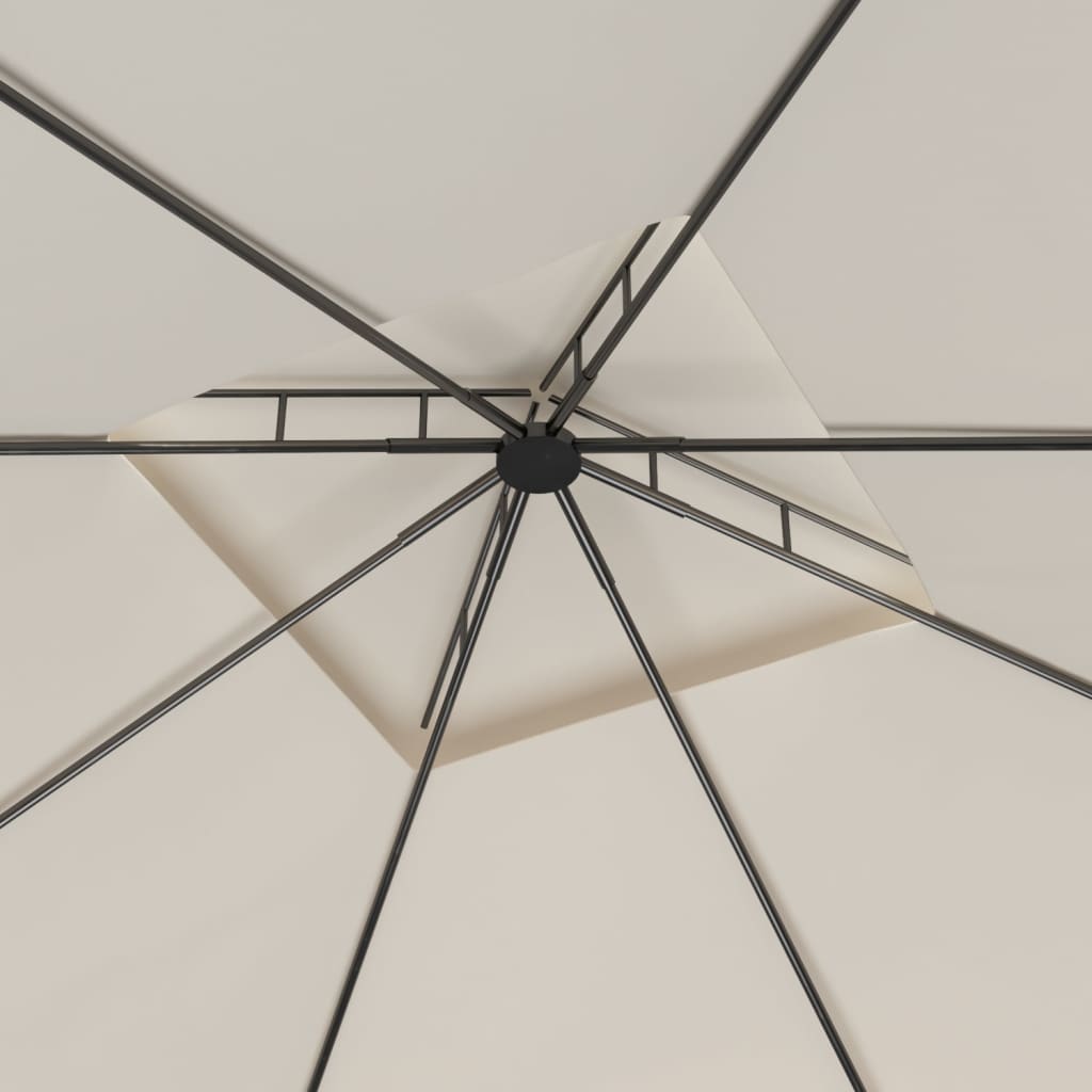 Gazebo 3x3x2,7 m Crema 160 g/mÃ‚Â²