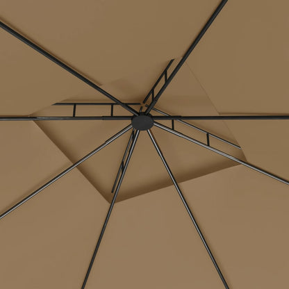 Gazebo 3x3x2,7 m Grigio Talpa 160 g/mÂ²
