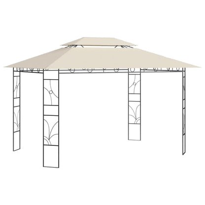 Gazebo 4x3x2,7 m Crema 160 g/mÂ²