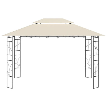 Gazebo 4x3x2,7 m Crema 160 g/mÂ²