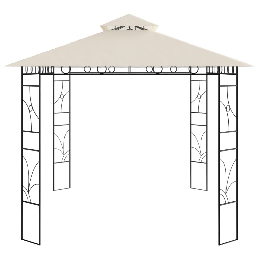 Gazebo 4x3x2,7 m Crema 160 g/mÂ²