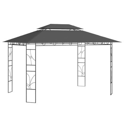 Gazebo 4x3x2,7 m Antracite 160 g/mÃ‚Â²