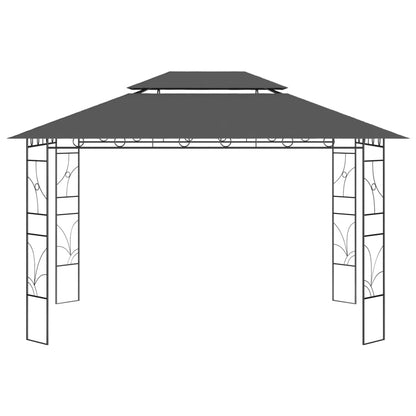Gazebo 4x3x2,7 m Antracite 160 g/mÃ‚Â²