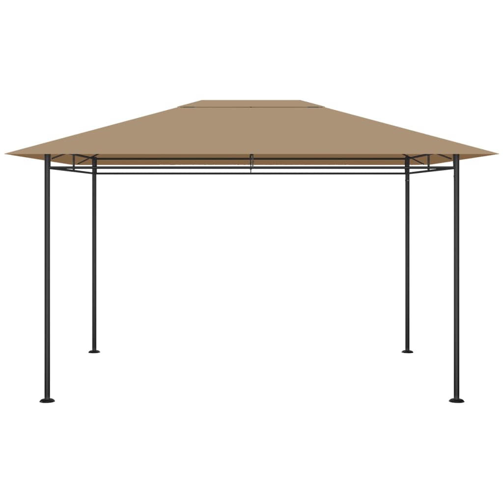 Gazebo 384x281x270 cm Grigio Talpa 180 g/mÂ²
