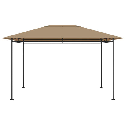 Gazebo 384x281x270 cm Grigio Talpa 180 g/mÂ²