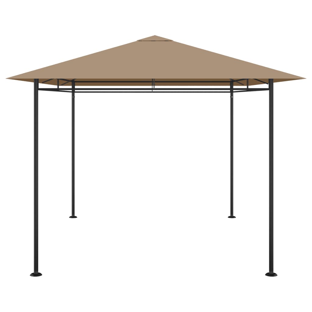 Gazebo 384x281x270 cm Grigio Talpa 180 g/mÂ²