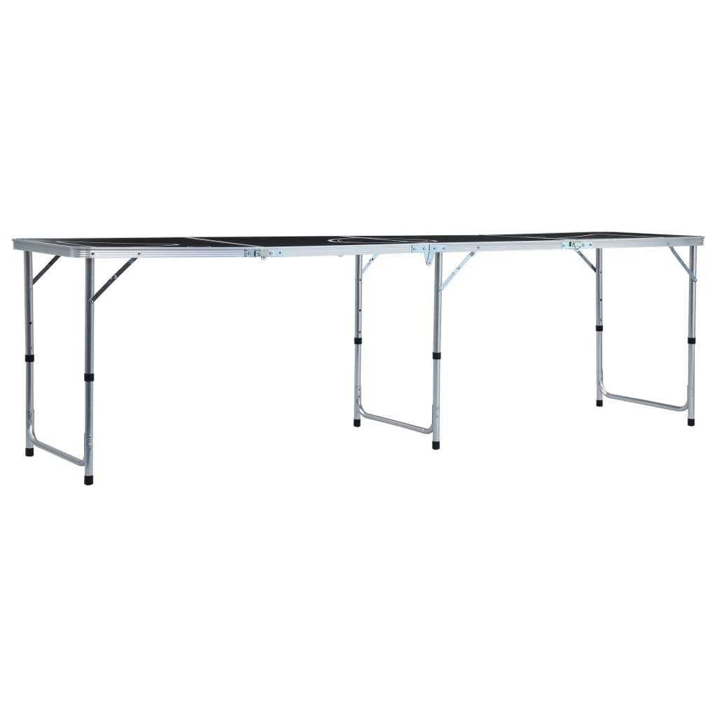 Tavolo da Beer Pong Pieghevole con Tazze e Palline 240 cm