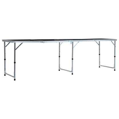 Tavolo da Beer Pong Pieghevole con Tazze e Palline 240 cm