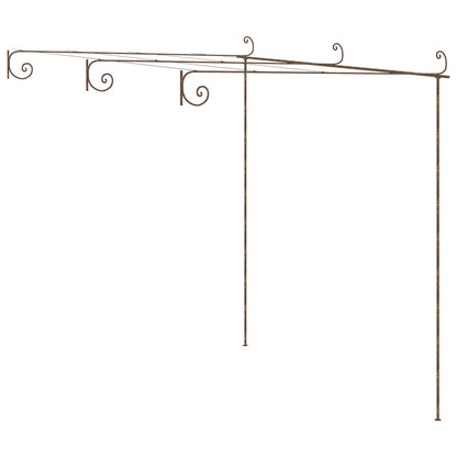 Pergolato da Giardino Marrone Anticato 3x3x2,5 m in Ferro