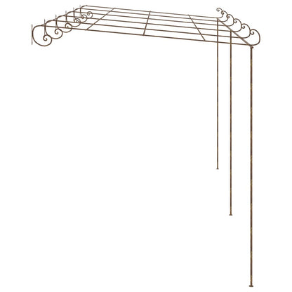 Pergolato da Giardino Marrone Anticato 6x3x2,5 m in Ferro