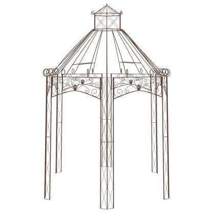 Padiglione da Giardino Marrone Anticato 400x258x378 cm in Ferro