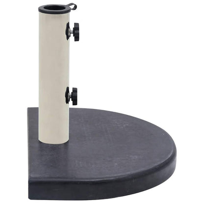 Base per Ombrellone Nera 40x28x4 cm in Granito