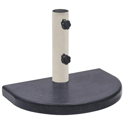 Base per Ombrellone Nera 40x28x4 cm in Granito