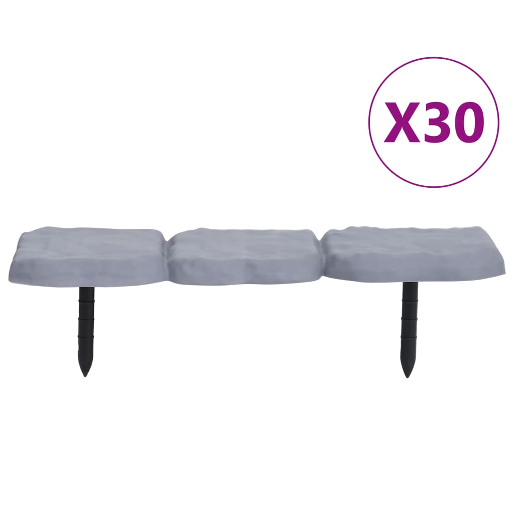 Bordature per Prato con Pali 30 pz in PP