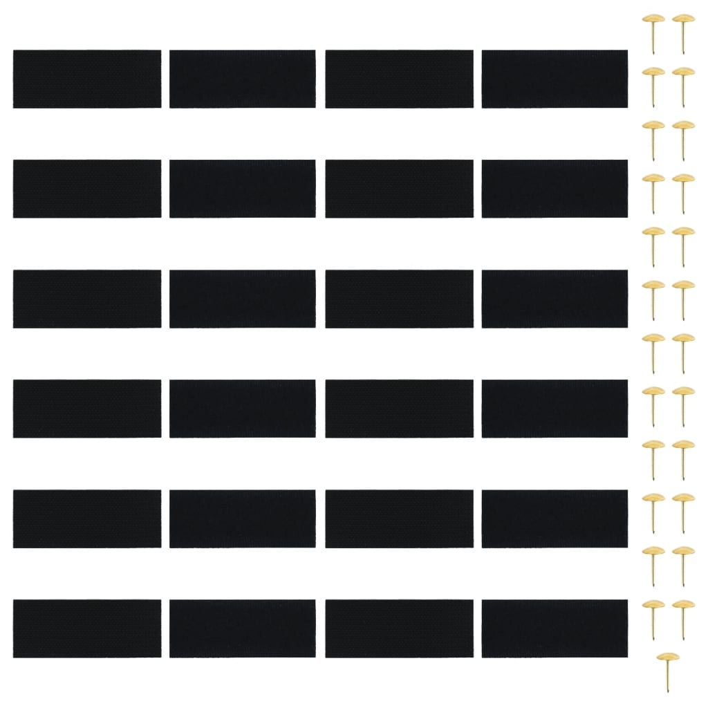 Tende Antimosche 2 pz per Porte con Magneti Nere 200x80 cm