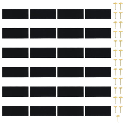 Tende Antimosche 2 pz per Porte con Magneti Nere 220x130 cm