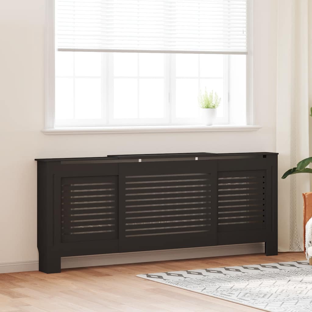Copertura per Radiatore Nera in MDF 205 cm