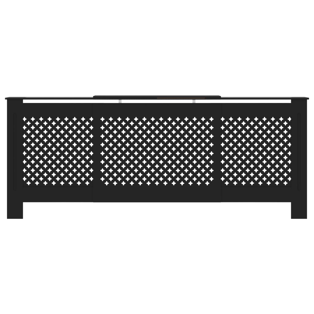 Copertura per Radiatore Nera in MDF 205 cm