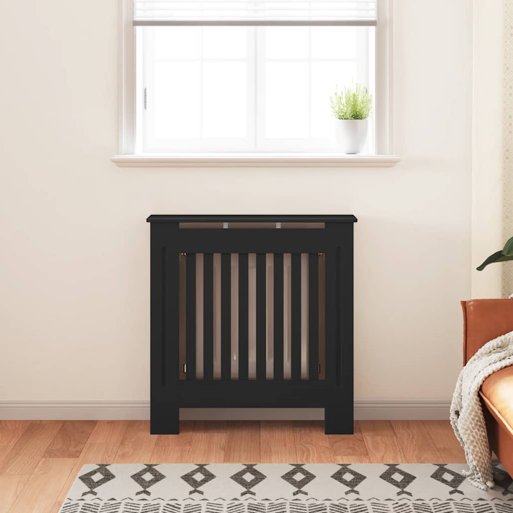 Copertura per Radiatore Nera in MDF 78 cm