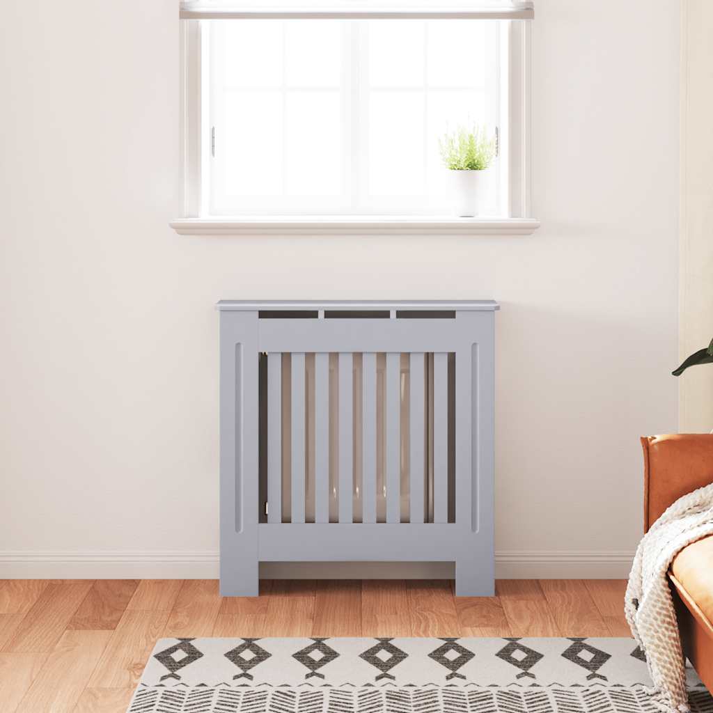 Copertura per Radiatore Grigia in MDF 78 cm