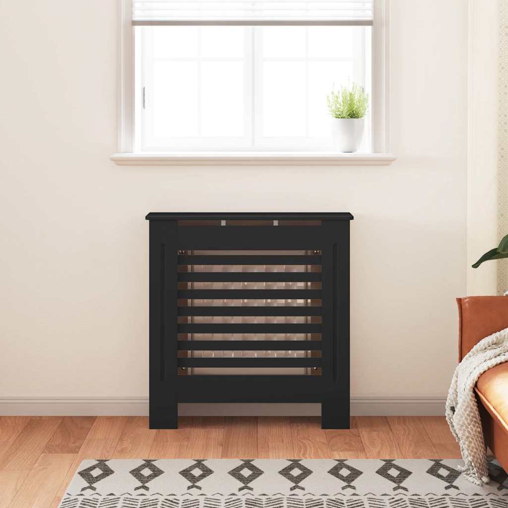 Copertura per Radiatore Nera in MDF 78 cm