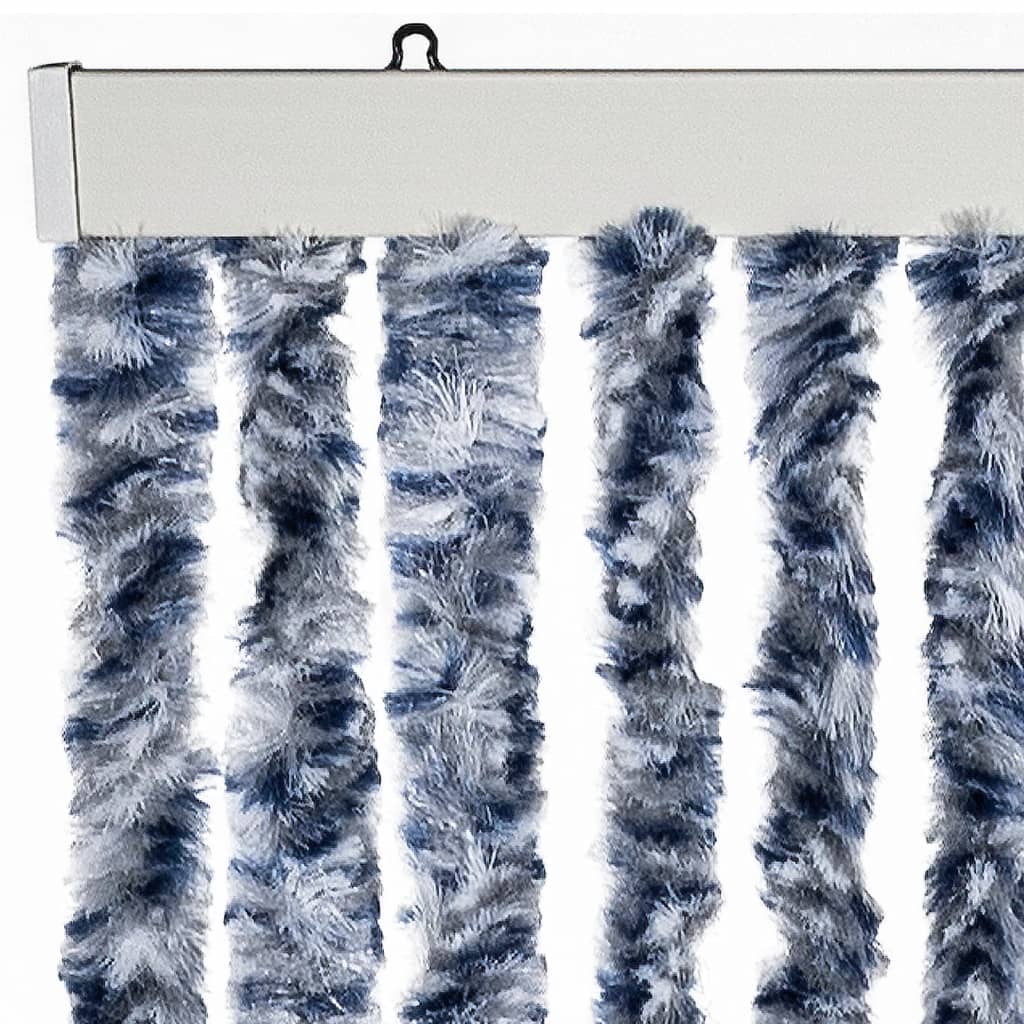 Zanzariera Blu e Bianco 90x200 cm Ciniglia