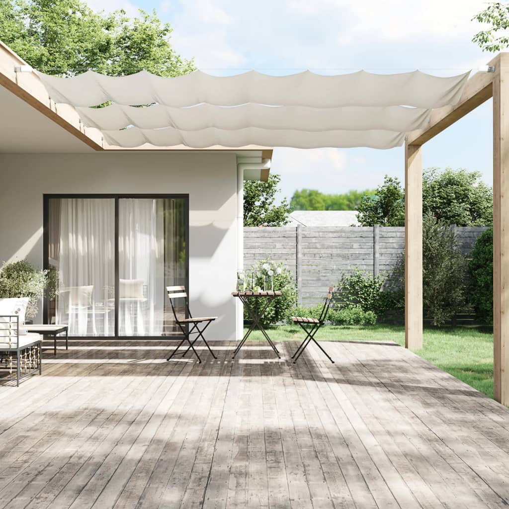 Paravento Verticale Bianco 100x360 cm Tessuto Oxford
