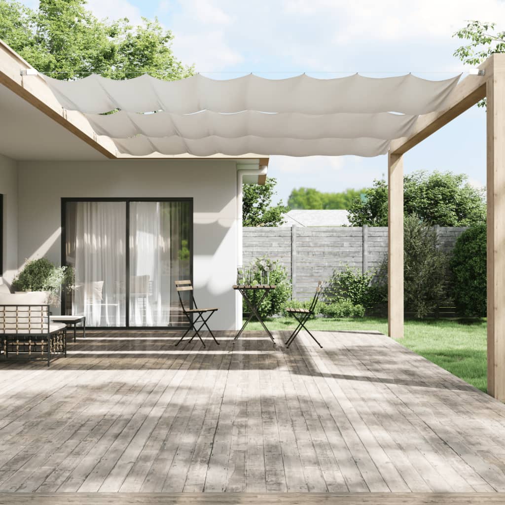 Paravento Verticale Bianco 140x600 cm Tessuto Oxford