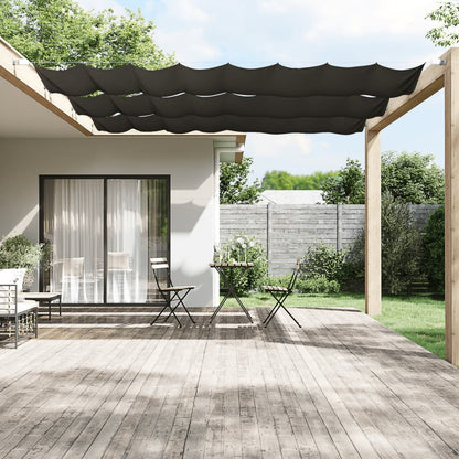 Paravento Verticale Antracite 100x420 cm in Tessuto Oxford