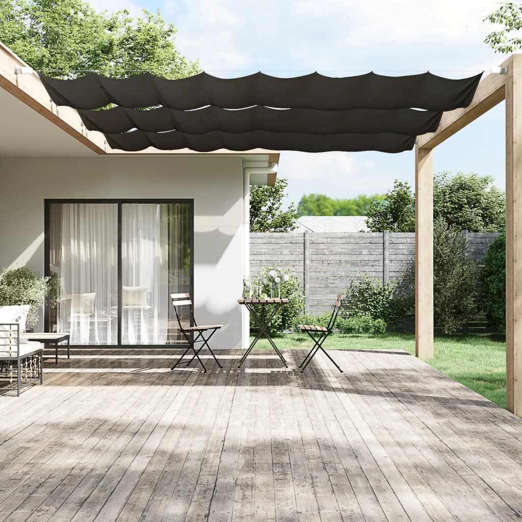 Paravento Verticale Antracite 100x600 cm in Tessuto Oxford