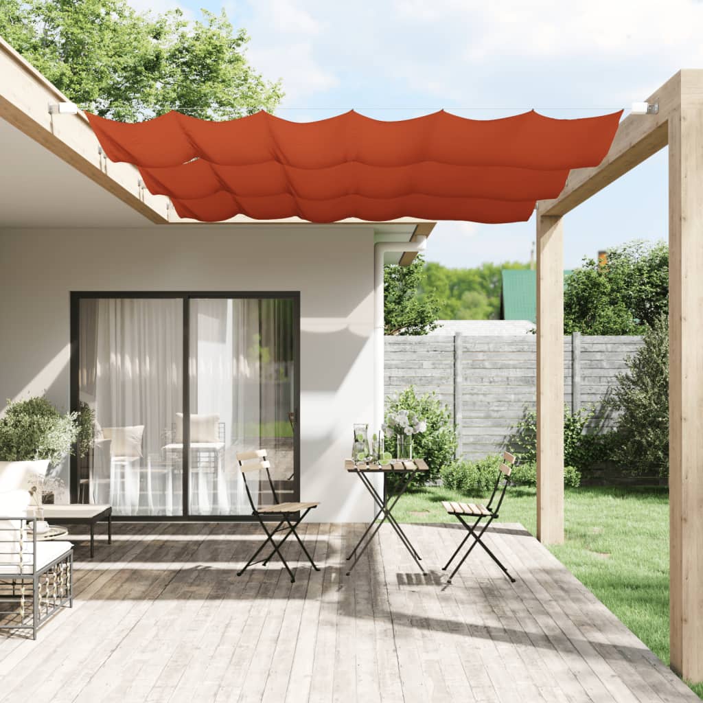 Paravento Verticale Terracotta 60x360 cm in Tessuto Oxford