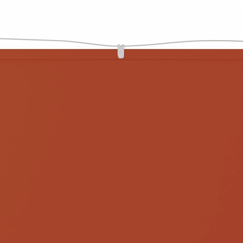 Paravento Verticale Terracotta 100x360 cm in Tessuto Oxford