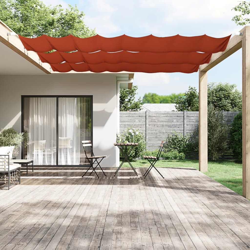 Paravento Verticale Terracotta 100x420 cm in Tessuto Oxford