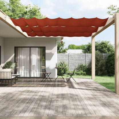 Paravento Verticale Terracotta 140x420 cm in Tessuto Oxford