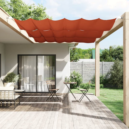 Paravento Verticale Terracotta 180x270 cm in Tessuto Oxford